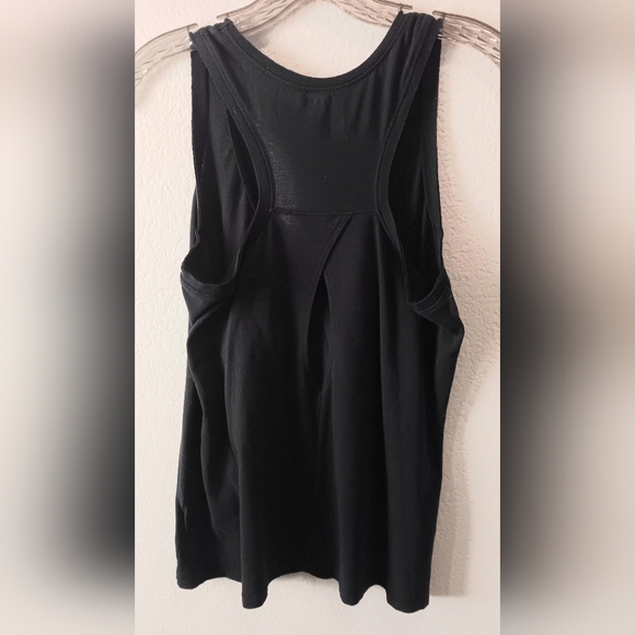 3/10 Vans Tank Top with Cut Out Back XL Junior Black Blue - Picture 4 of 6